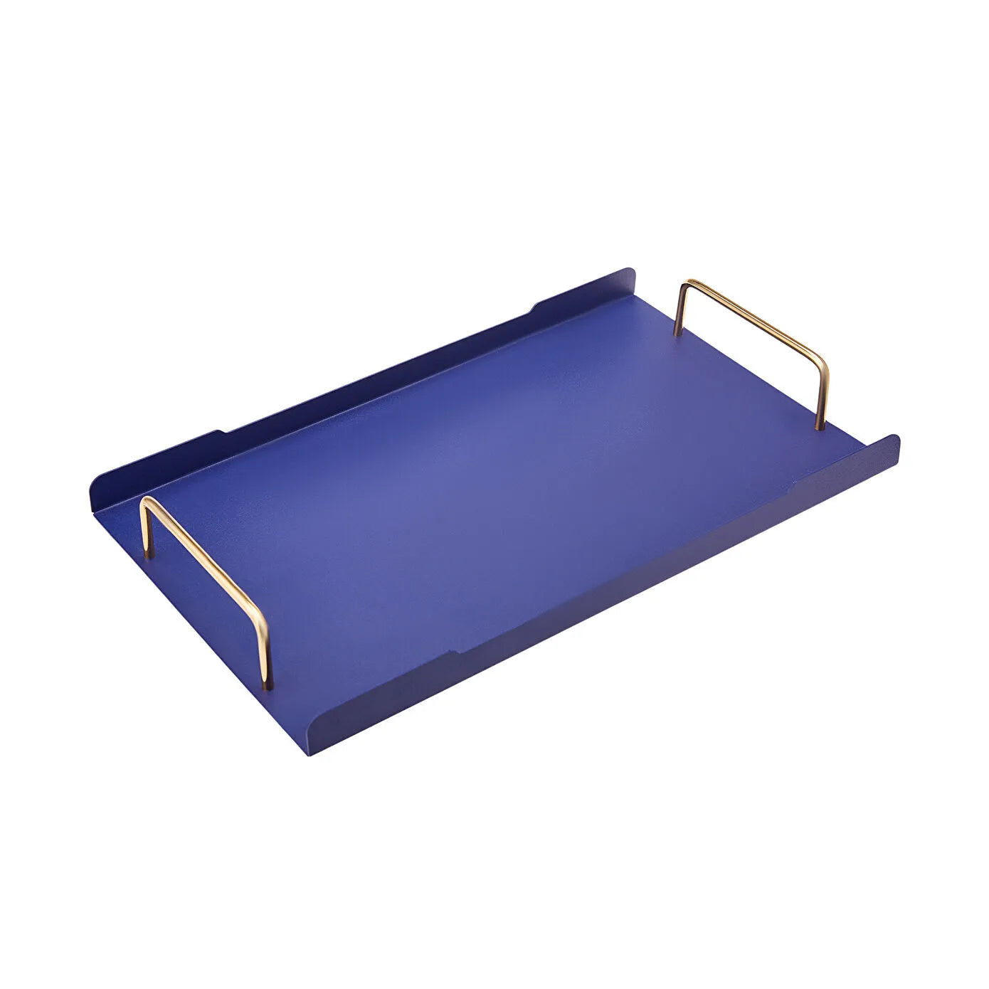 KARACA MİA LACİVERT METAL TEPSİ 40X25 CM