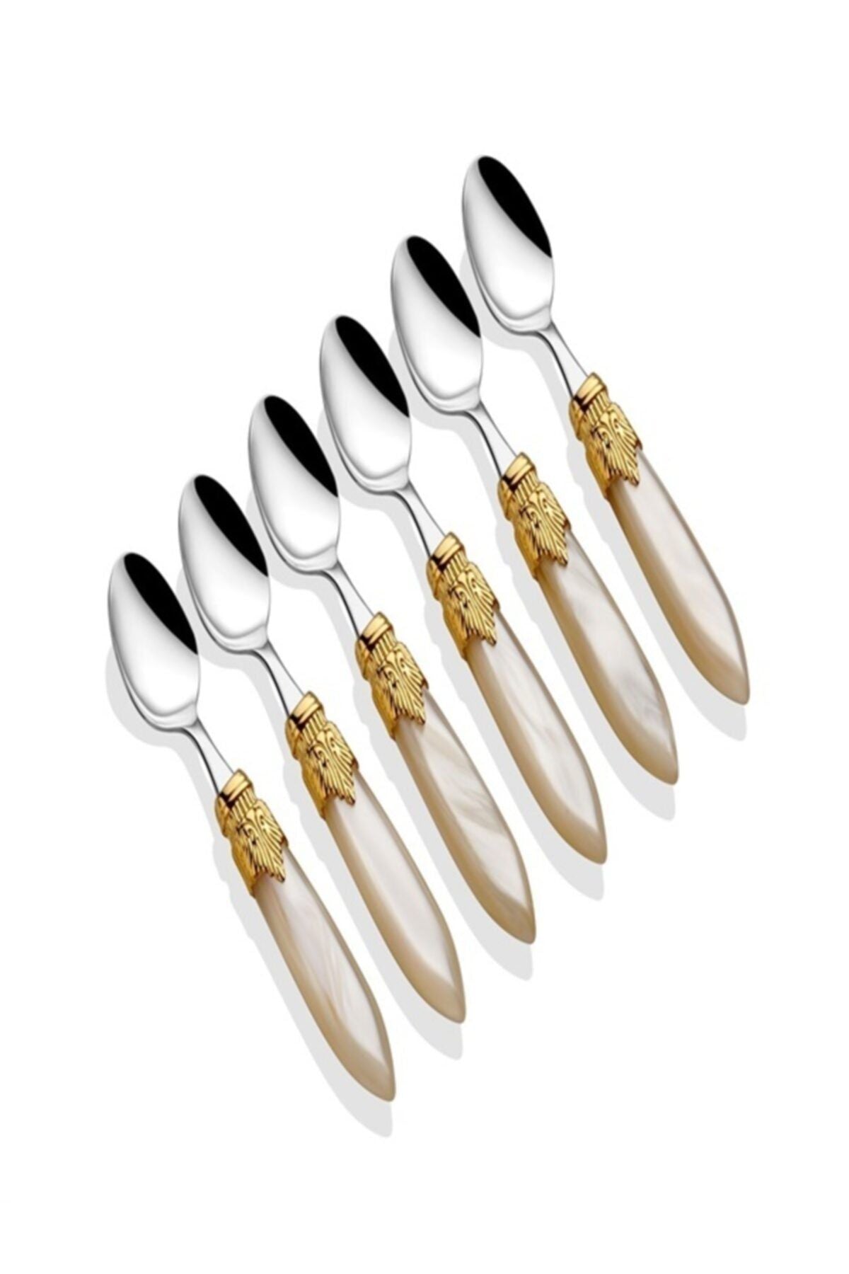 Altın Toka 6 Parça Çay Kaşık Seti