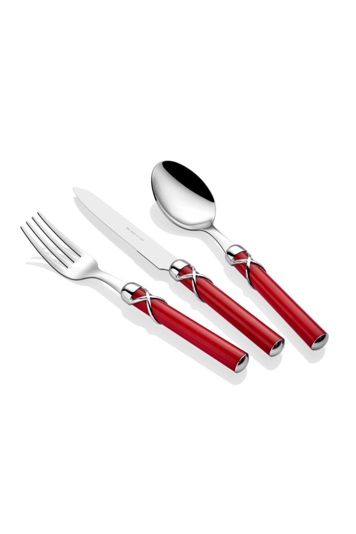 Rivadossi Fiocco Kırmızı 75 Parça Çatal Bıçak Seti
