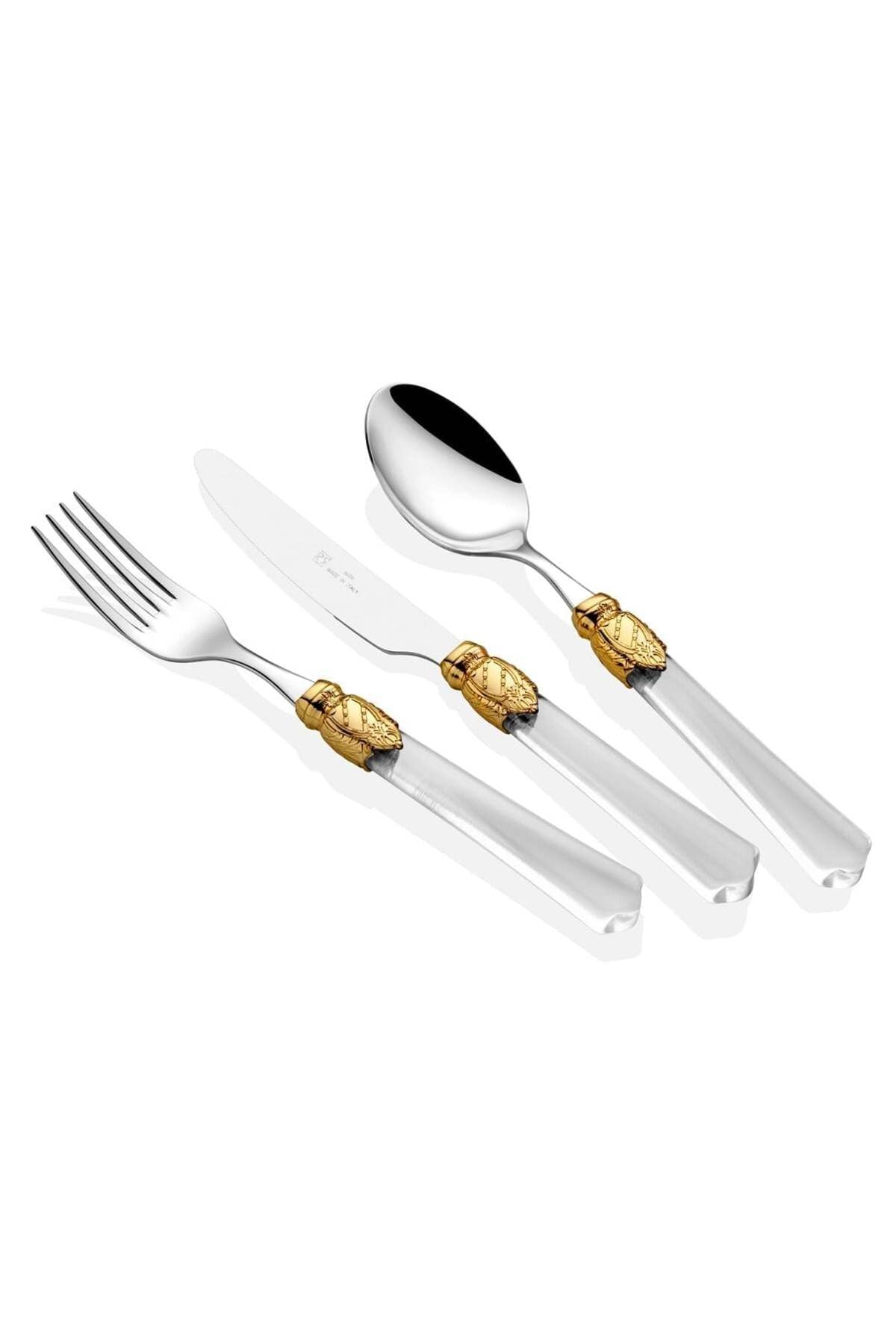 Vittoria Ring Şeffaf 75 Parça Çatal Bıçak Seti