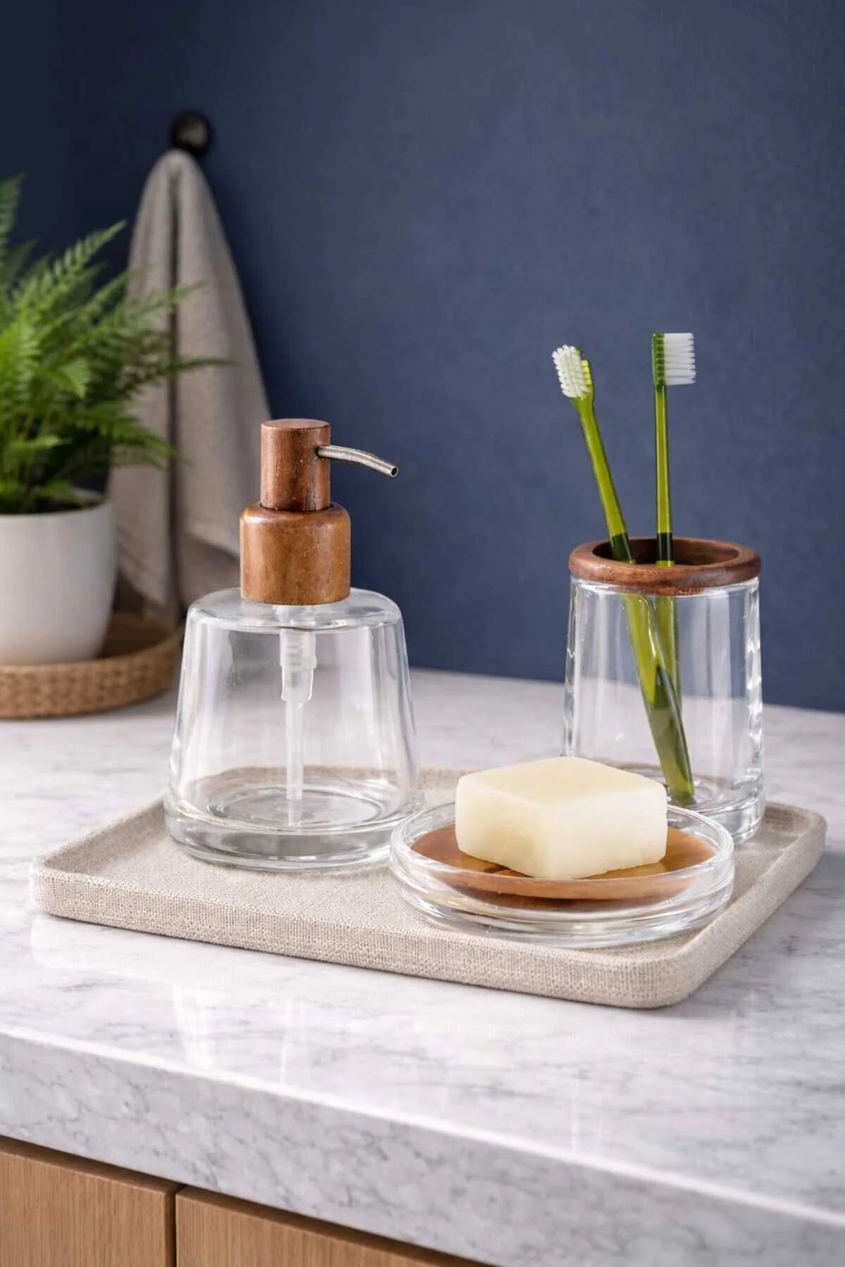 Arow Drop 3lü Cam Sıvı Banyo Seti