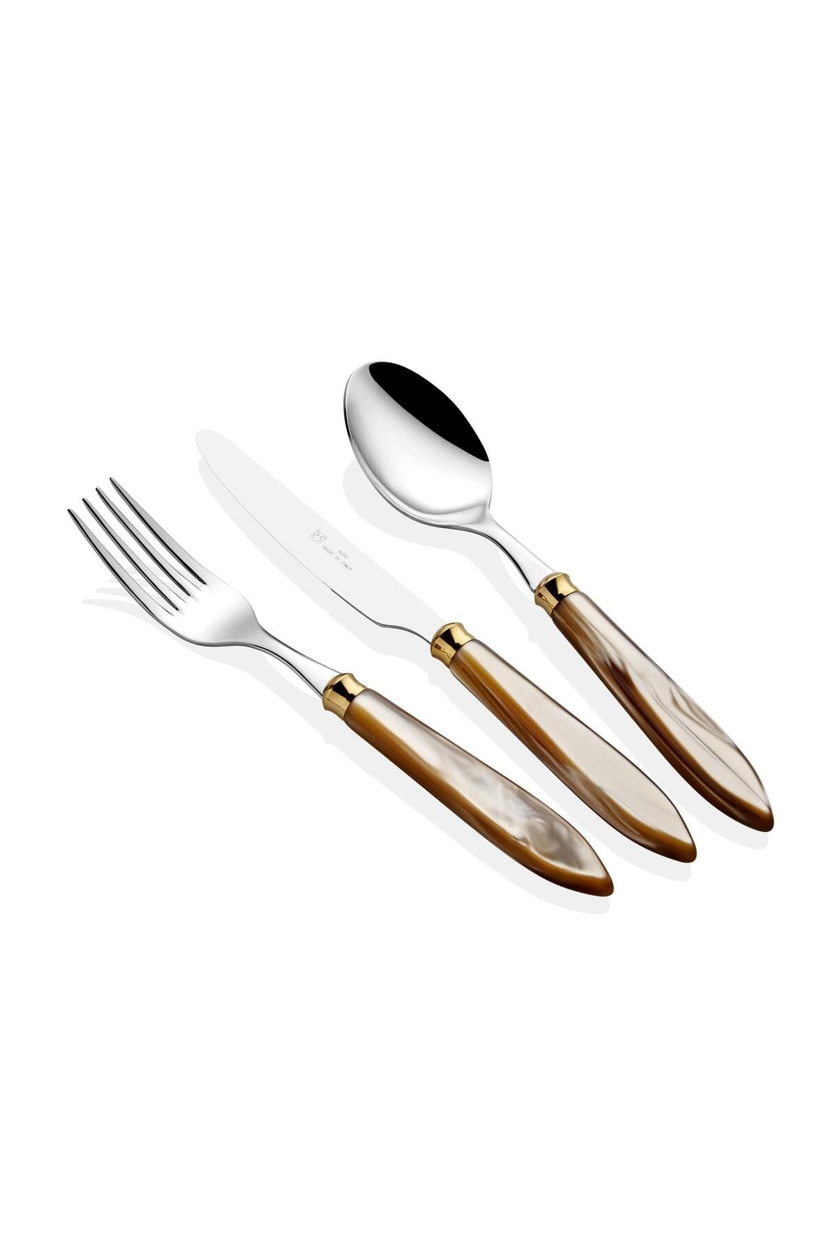 Agata Ring Şampanya 36 Parça Çatal Bıçak Takımı