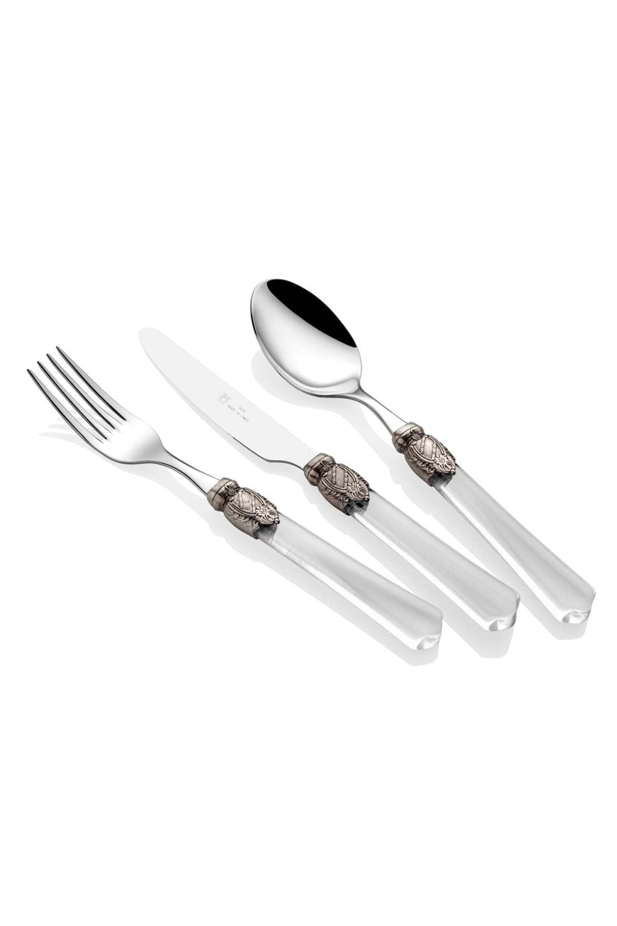 Vittroria Şeffaf 75 Parça Çatal Bıçak Seti