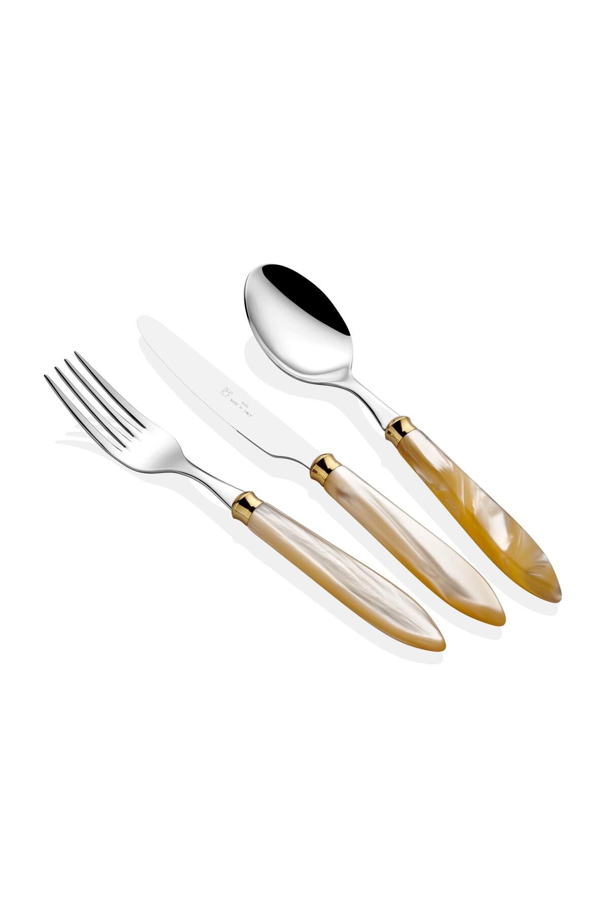 Agata Ring Kemik 36 Parça Çatal Bıçak Takımı