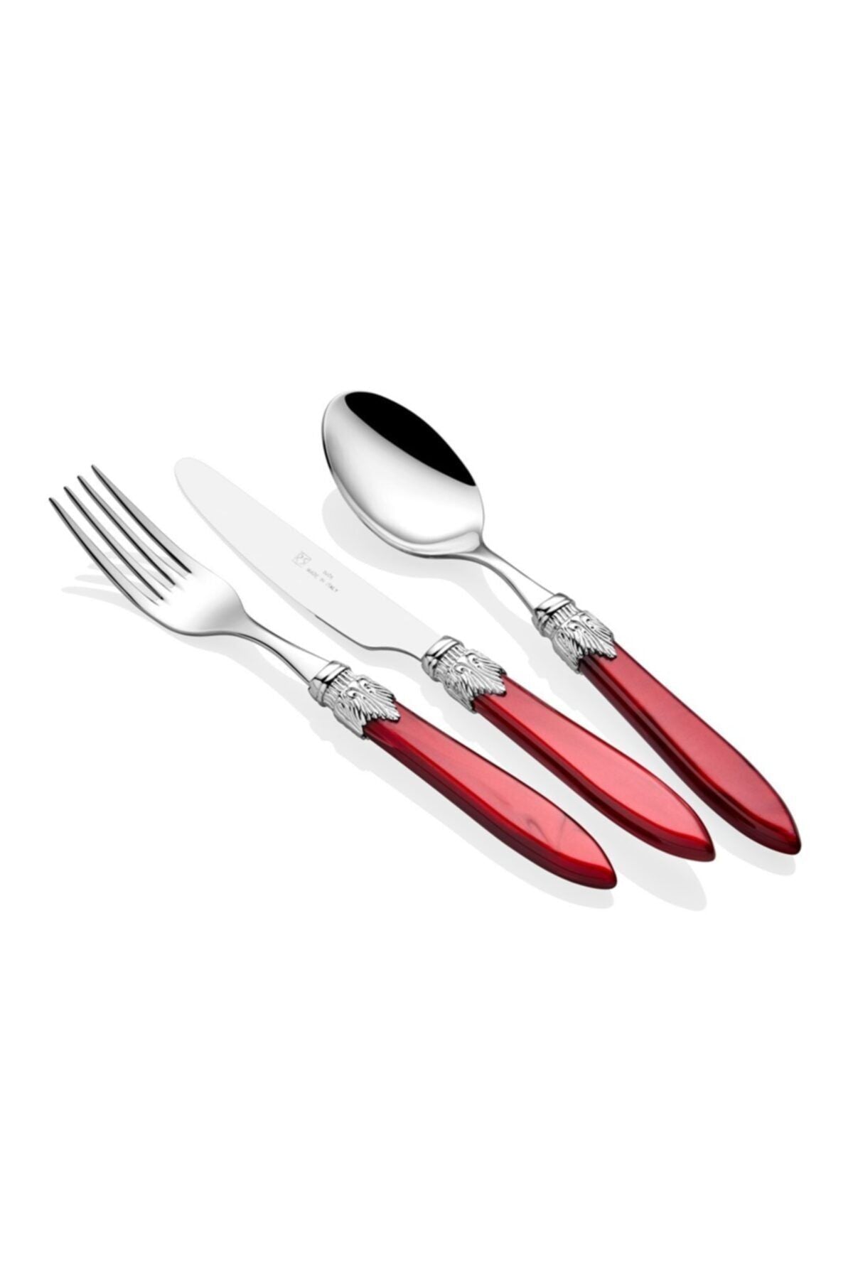 Laura Silver Bordo 75 Parça Çatal Bıçak Seti
