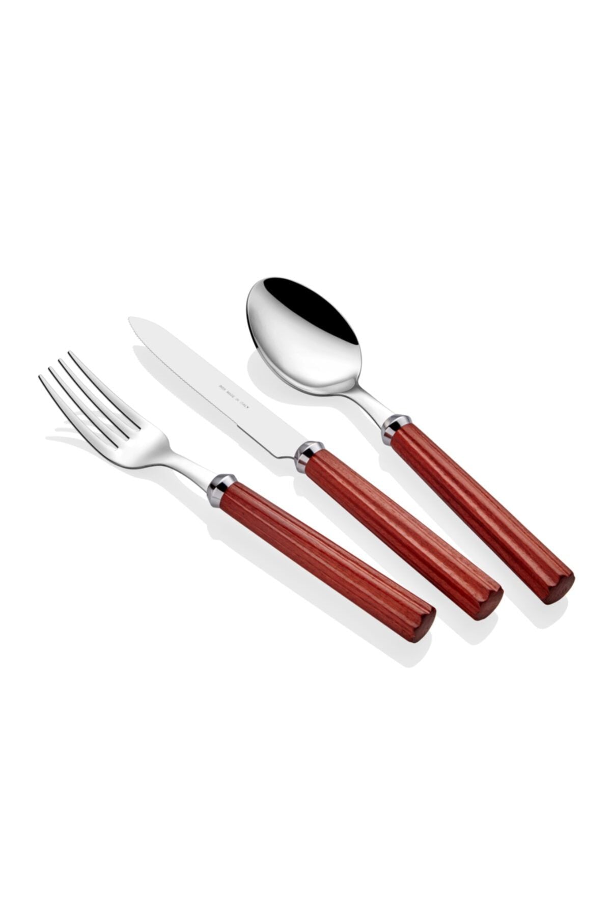 Koyu Renk 24 Parça Çatal Bıçak Seti