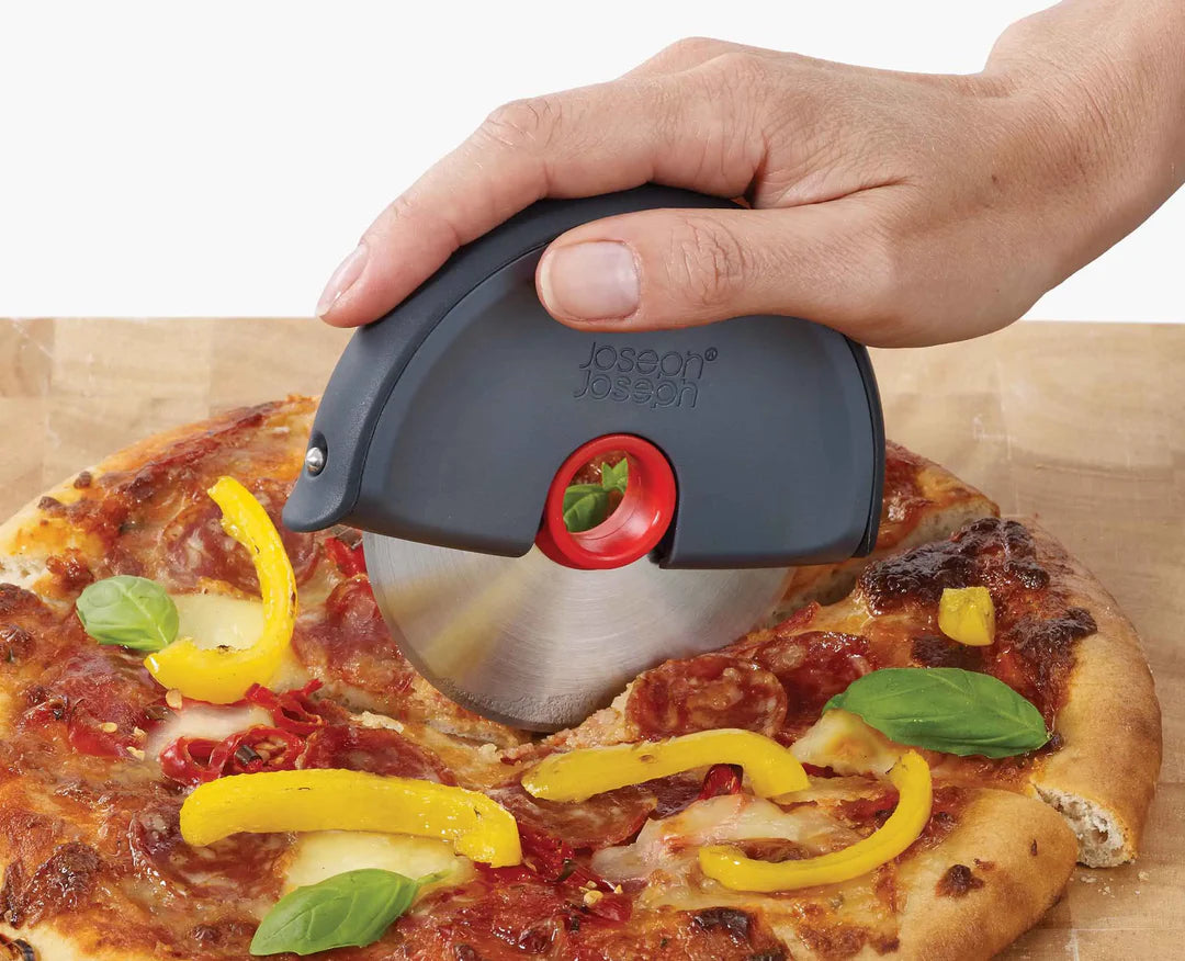 Joseph Joseph Disc Easy-Clean Pizza Diski, Gri/Kırmızı