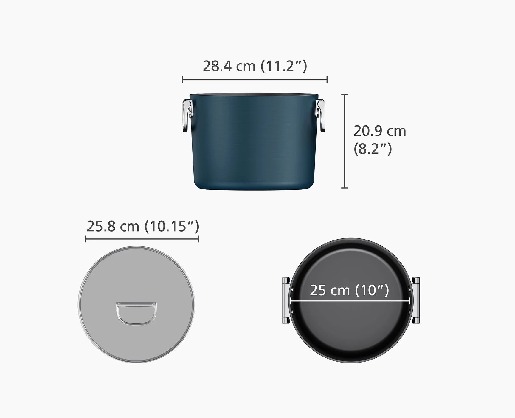 Joseph Joseph Space Katlanır Saplı Seramik Yapışmaz 25cm Tencere ve Kapak