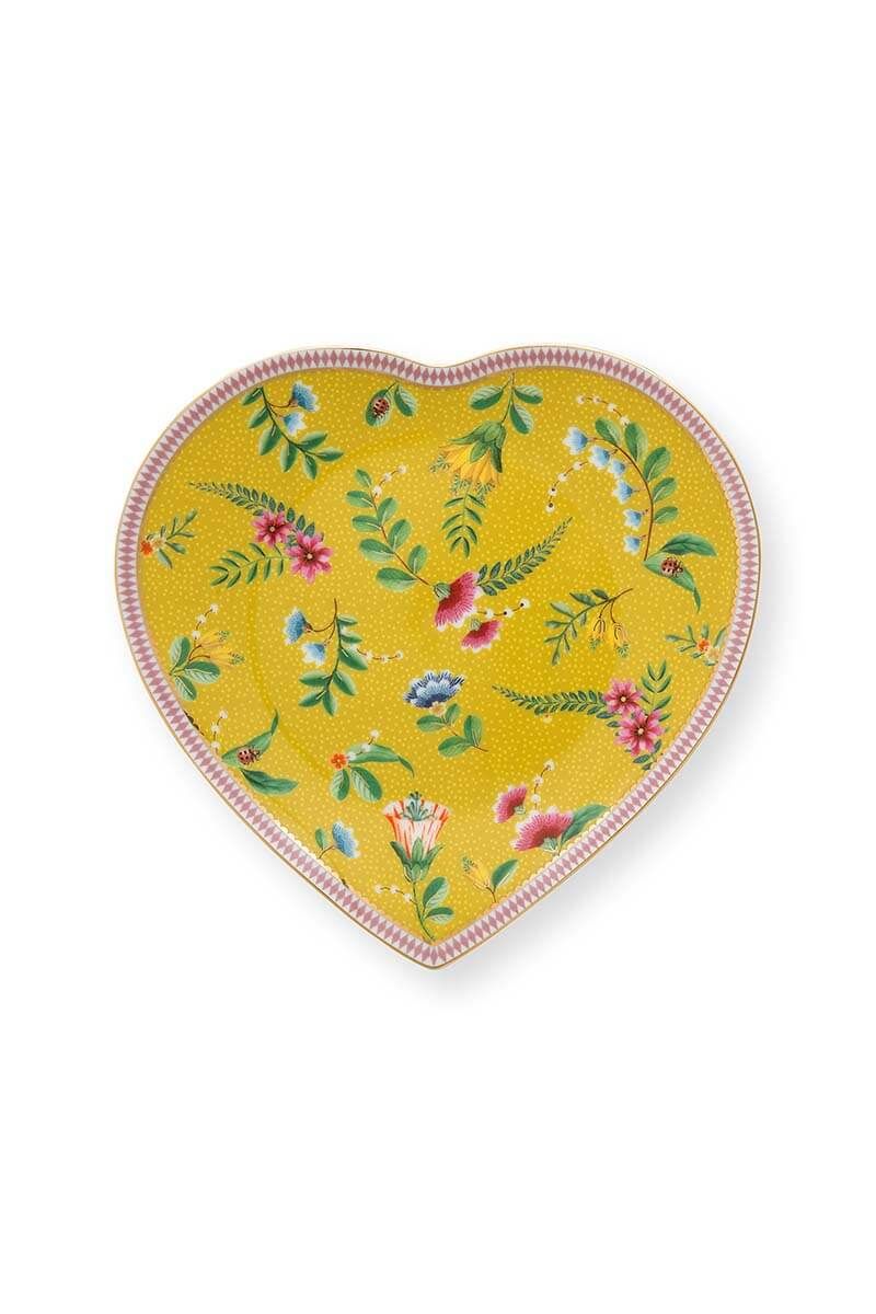 Pip Studio La Majorelle Sarı Porselen Tabak Seti 21,5 Cm