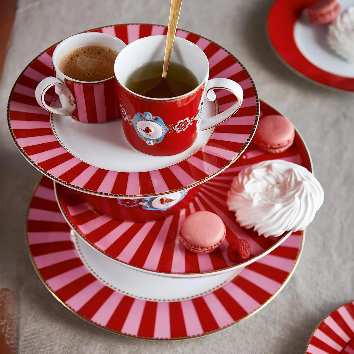 Pip Studio Love Birds Kırmızı Porselen Kupa 150 Ml