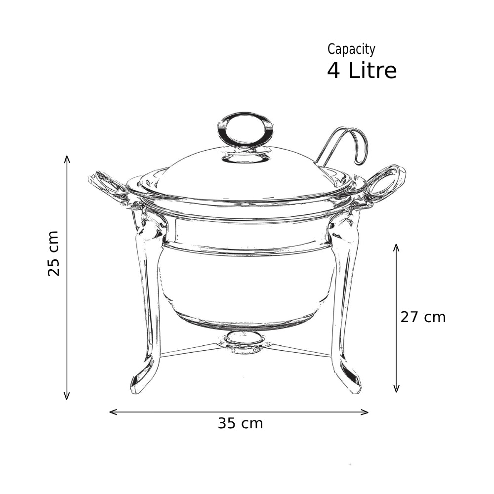 QUEEN MUM ISITICILI ÇORBA SERVİS SETİ 4 LT