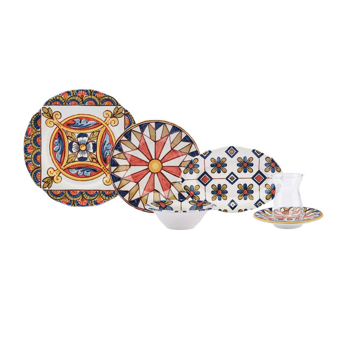 Karaca Joyce Stoneware 26 Parça 6 Kişilik Kahvaltı/Servis Takımı