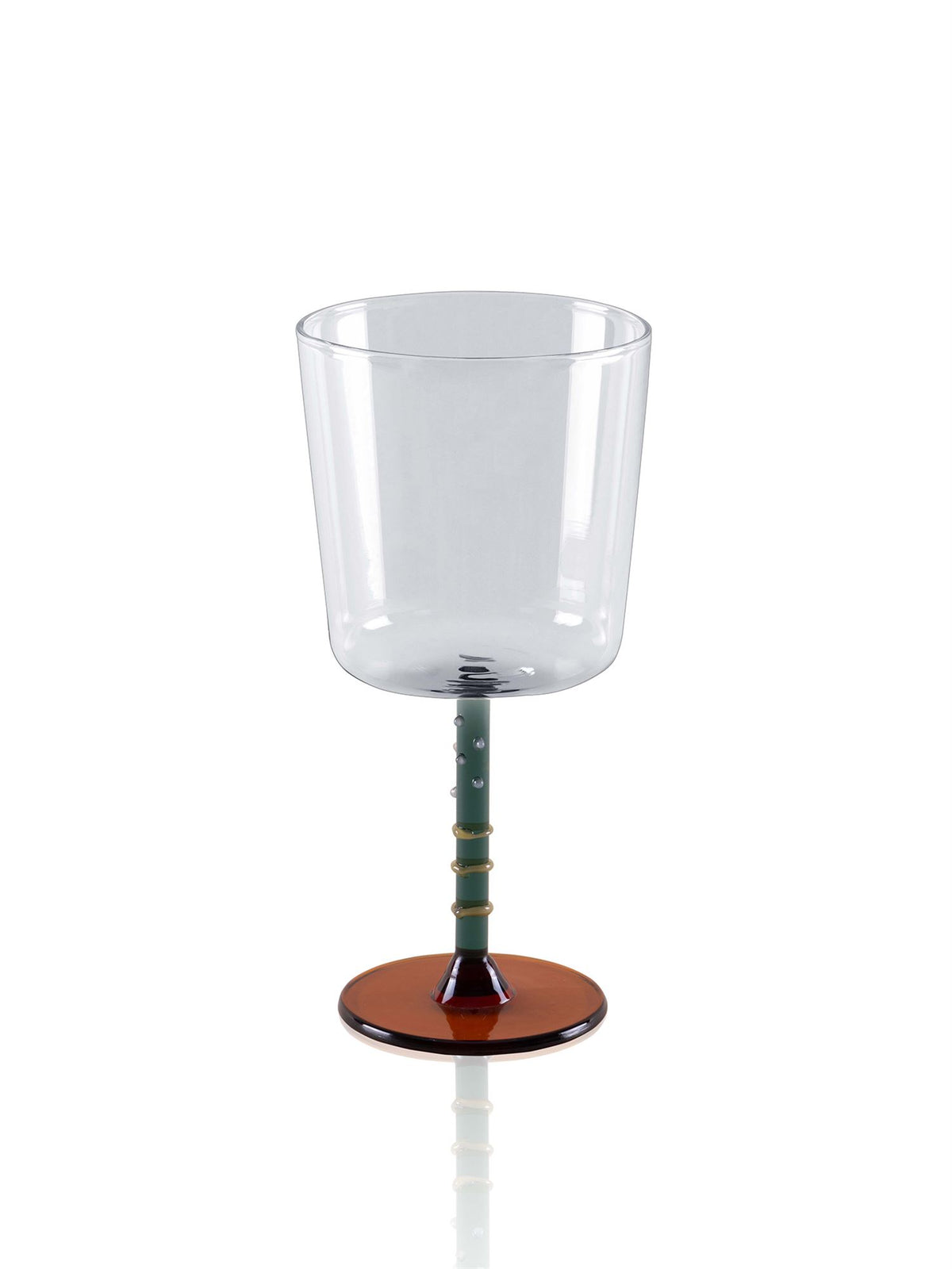 The Mia Line Şarap Kadehi Yeşil 300 ml (Paket: 6 Adet)