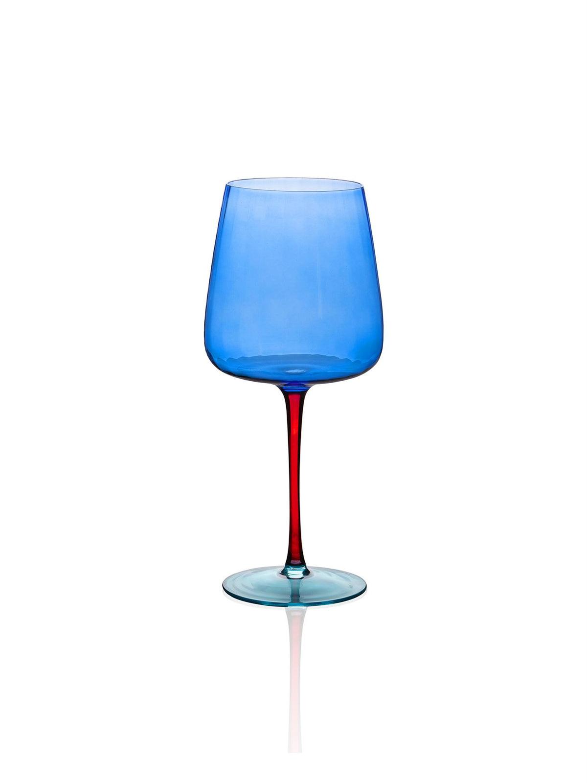 The Mia Şarap Kadehi Mavi 500 ml (Paket: 4 Adet)
