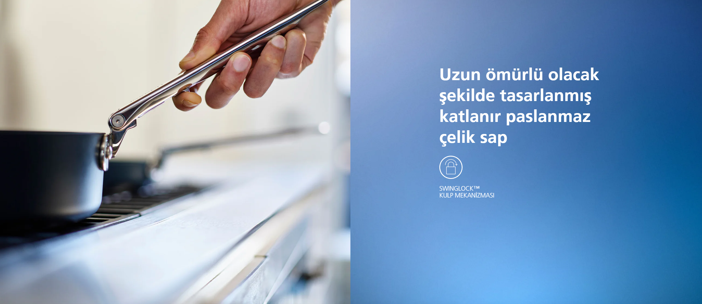 Joseph Joseph Space Katlanır Saplı Seramik Yapışmaz 25cm Tencere ve Kapak