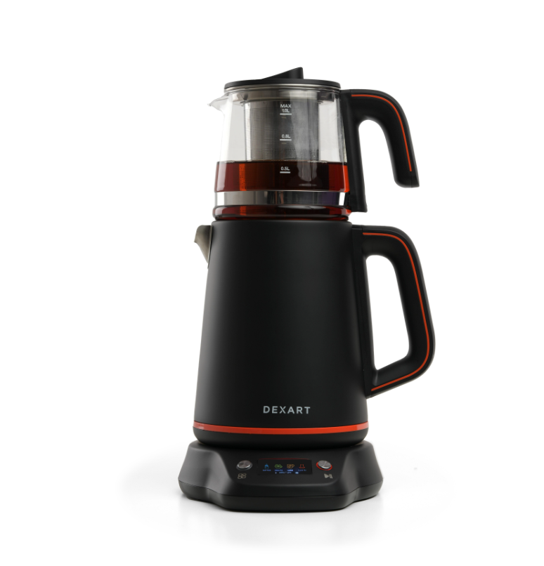 Dexart PerfectTea Dijital Çay Makinesi Black Steel