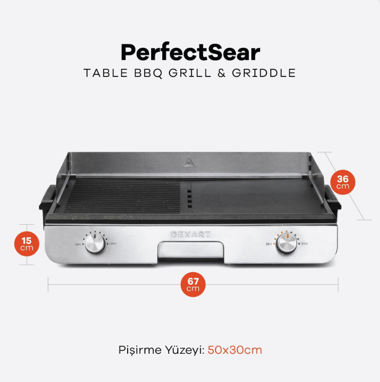Dexart PerfectSear Table BBQ Izgara