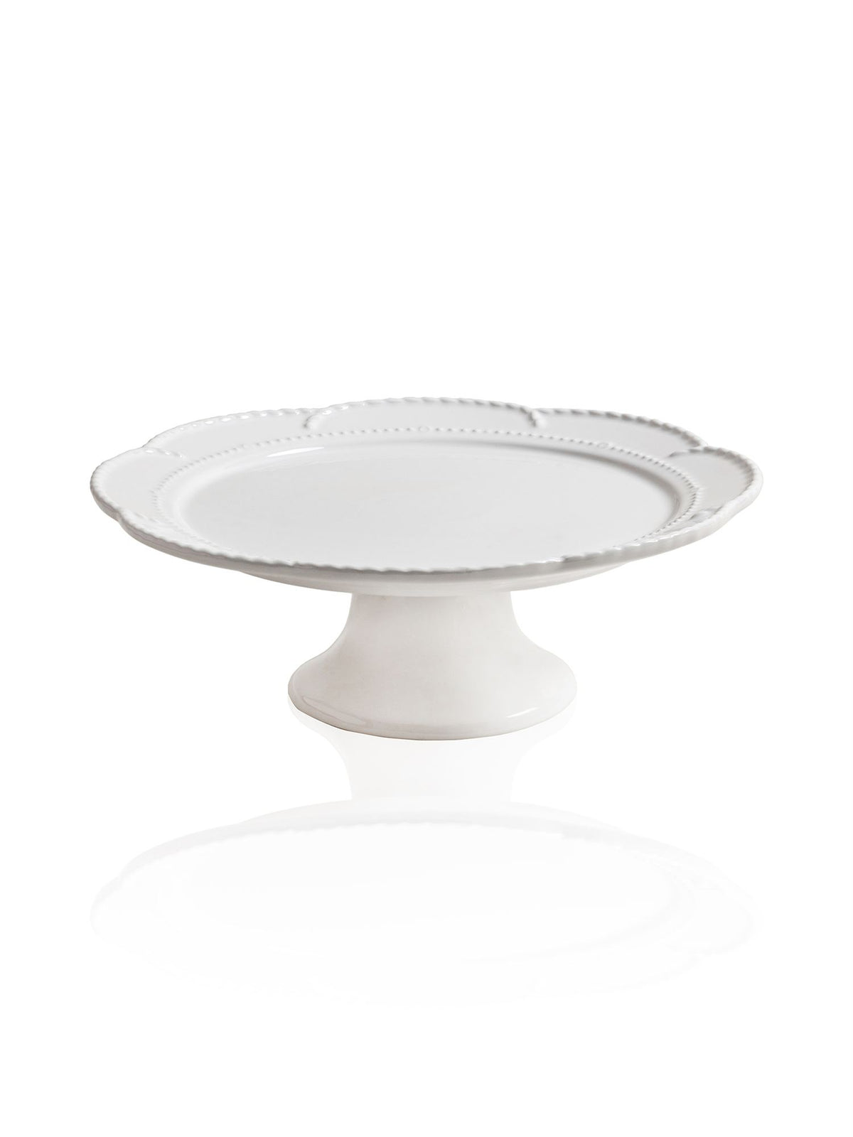 The Mia Grande Pasta Kek Standı Beyaz 31x12 cm (Paket: 2 Adet)
