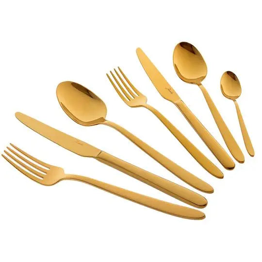 Jumbo 9400 Titanyum Gold 12 Kişilik 84 Parça Çatal Kaşık Bıçak Takımı