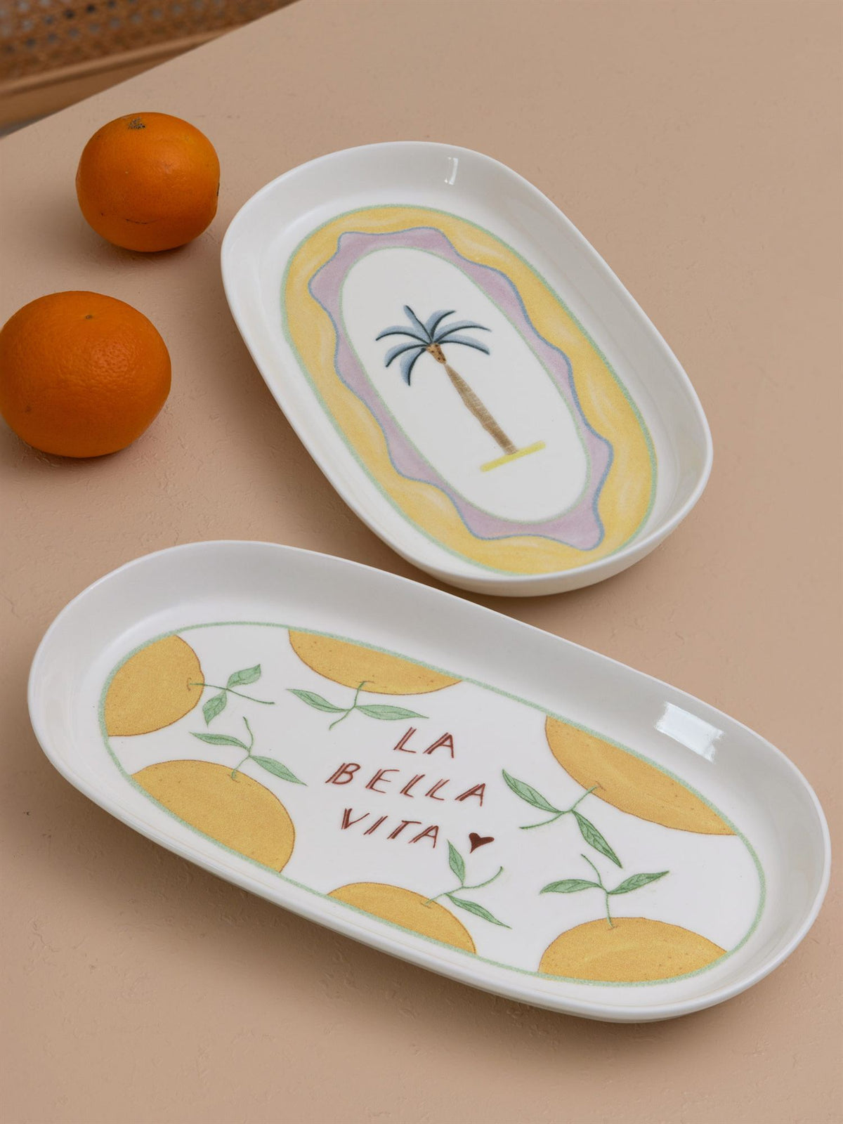 The Mia Dolce Vita Oval Servis Tabağı 2'li Set 29 cm