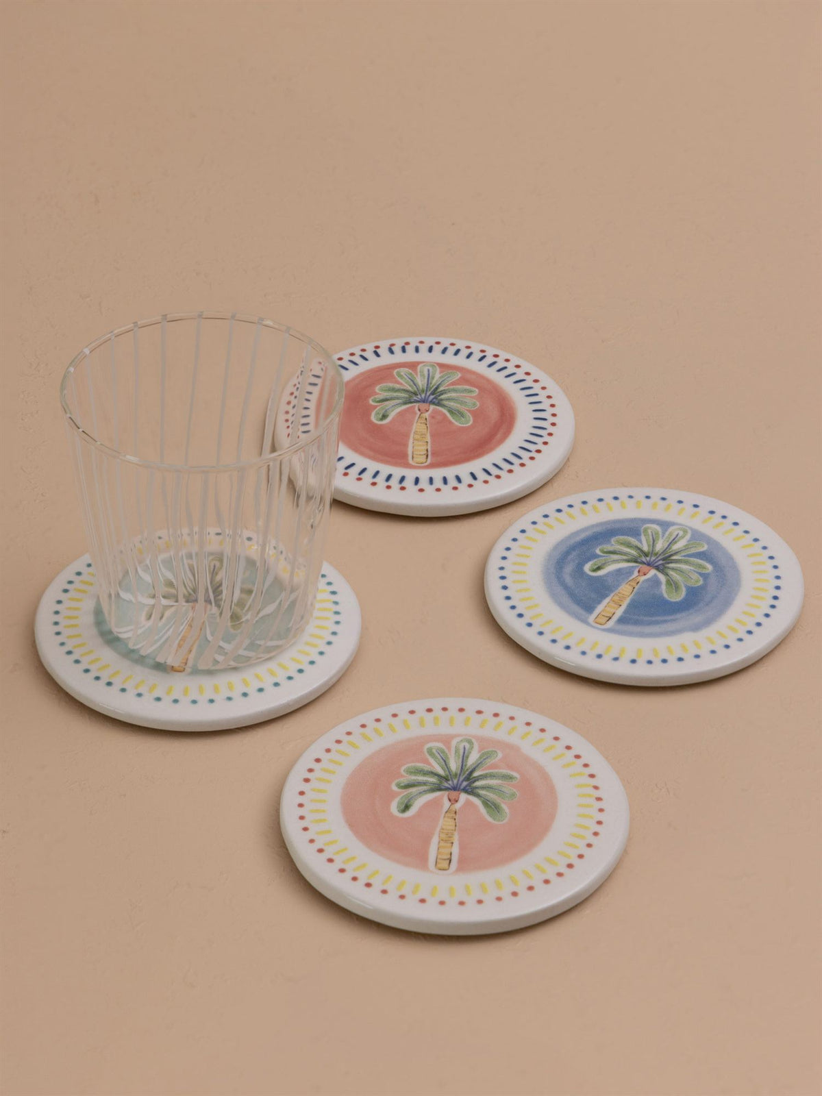 The Mia Dolce Vita Bardak Altlığı 4'lü Set10 cm