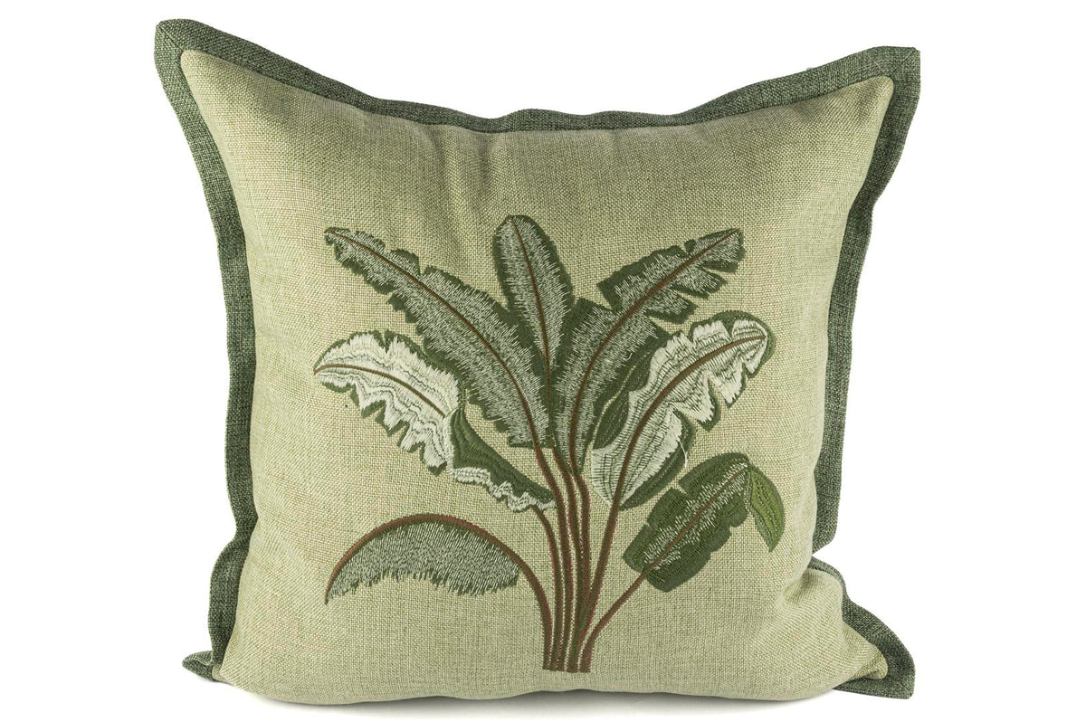 Mikasa Moor Yeşil yapraklı yastık 55x55