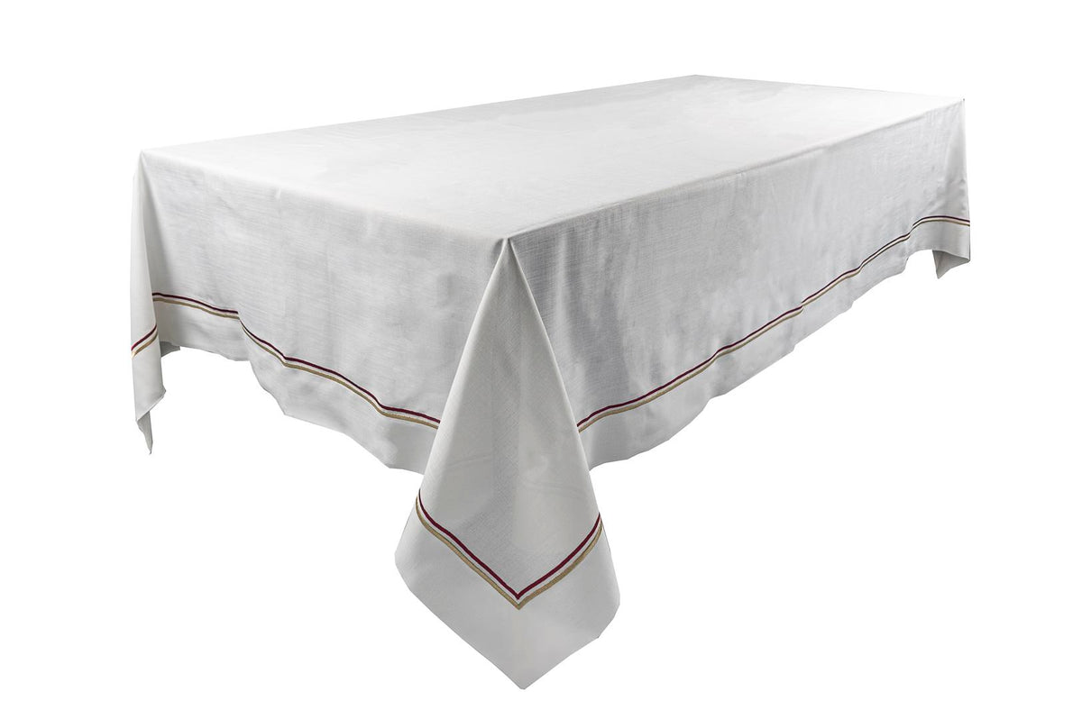 Mikasa Moor Celine Bordo Altın180x280 Masa Örtüsü