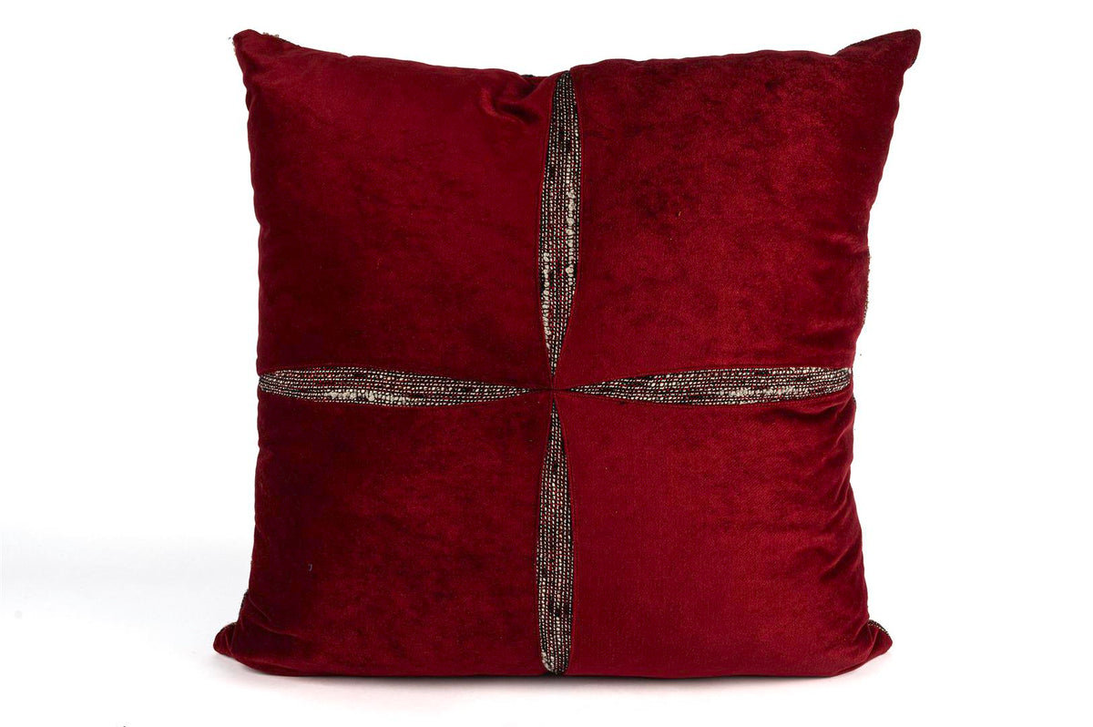 Mikasa Moor Emilie Bordo Kadife Yastık 50 cm