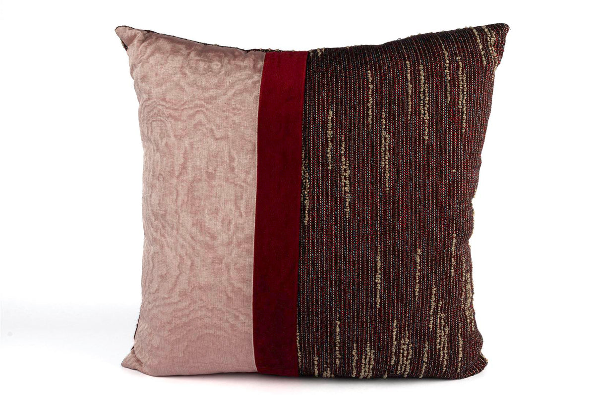 Mikasa Moor Emilie Muare Pembe Bordo Yastık 50 cm