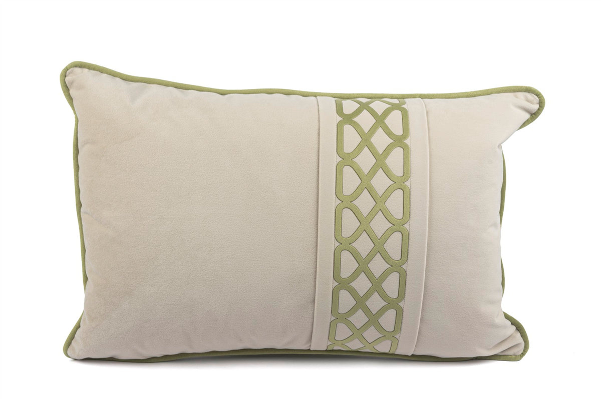 Mikasa Moor Amira Yeşil Bordürlü 40x60 Yastık