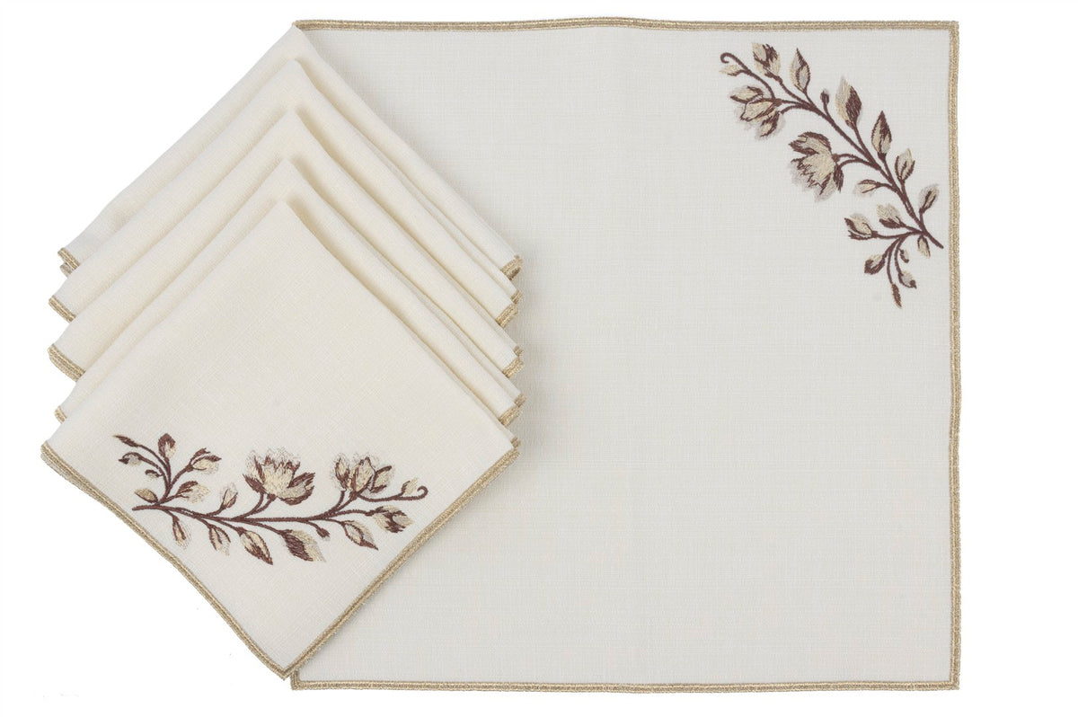Mikasa Moor Karla Krem 6 lı Peçete 40x40