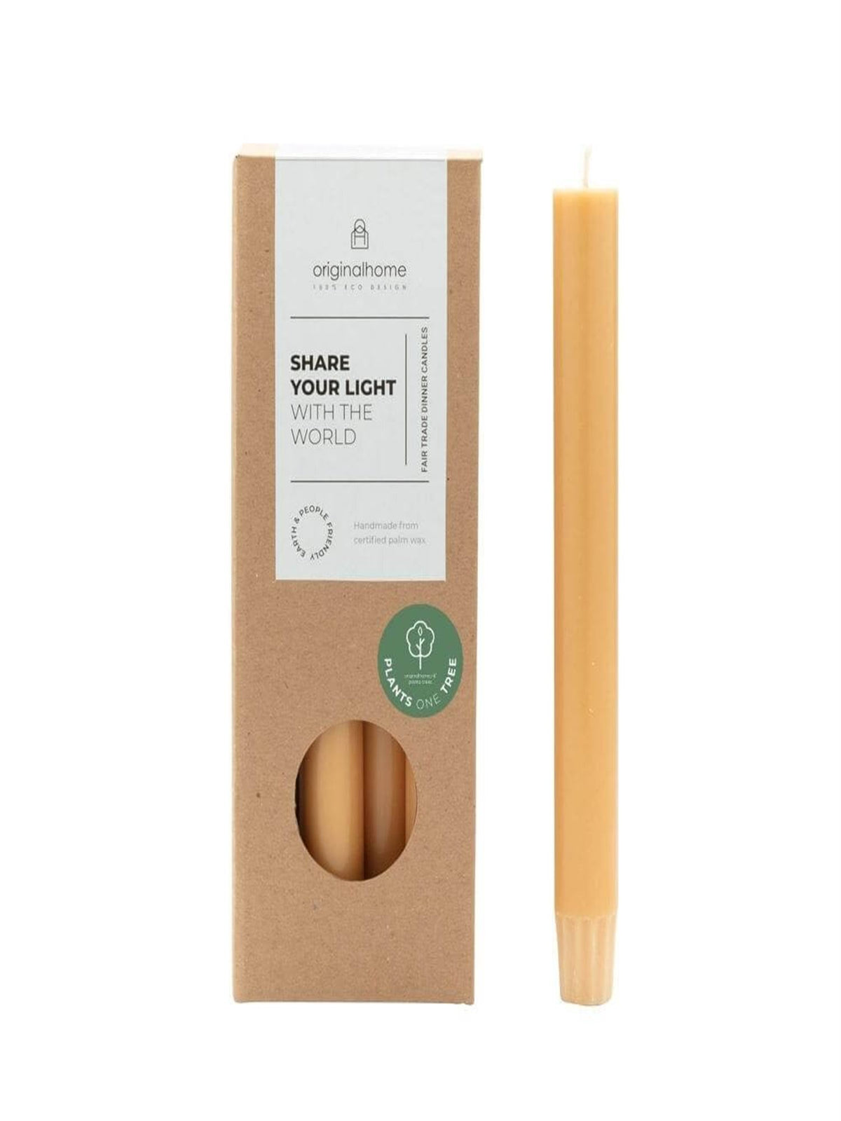 The Mia Şamdan Mumu Hardal 20 cm (Paket: 10 Adet)