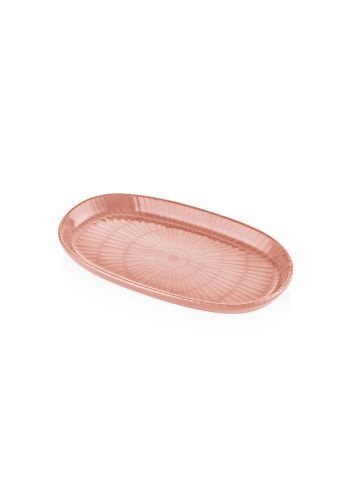 The Mia Noon Oval Servis Tabağı 2'li Set Somon 26 cm