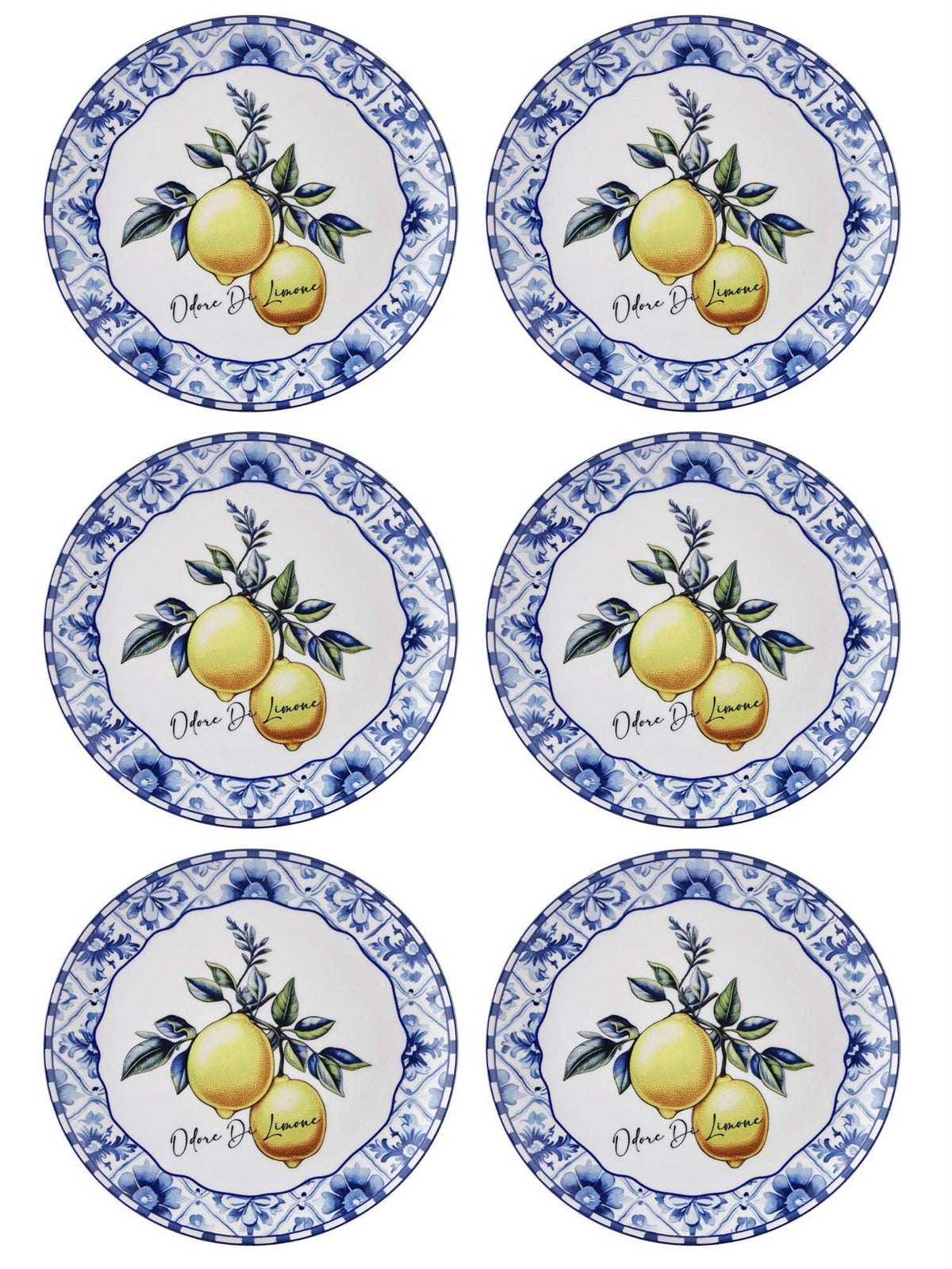 The Mia Odore Di Limone Servis Tabağı 6'lı Set 26 cm ODL003