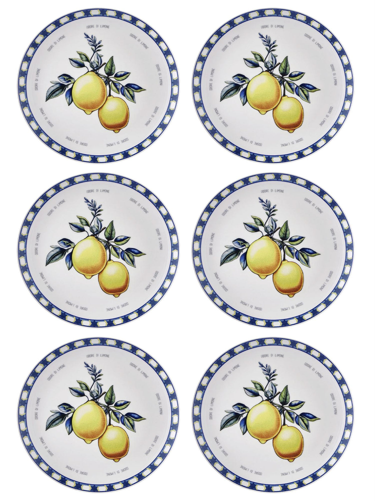 The Mia Odore Di Limone Servis Tabağı 6'lı Set 26 cm ODL004