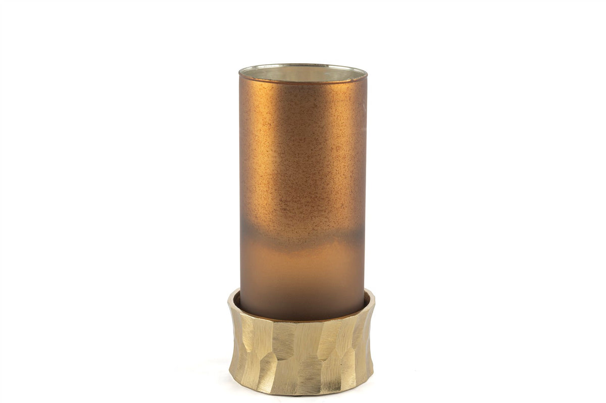 Mikasa Moor Bronz gold Alüminyum Dekoratif Mumluk 12x31