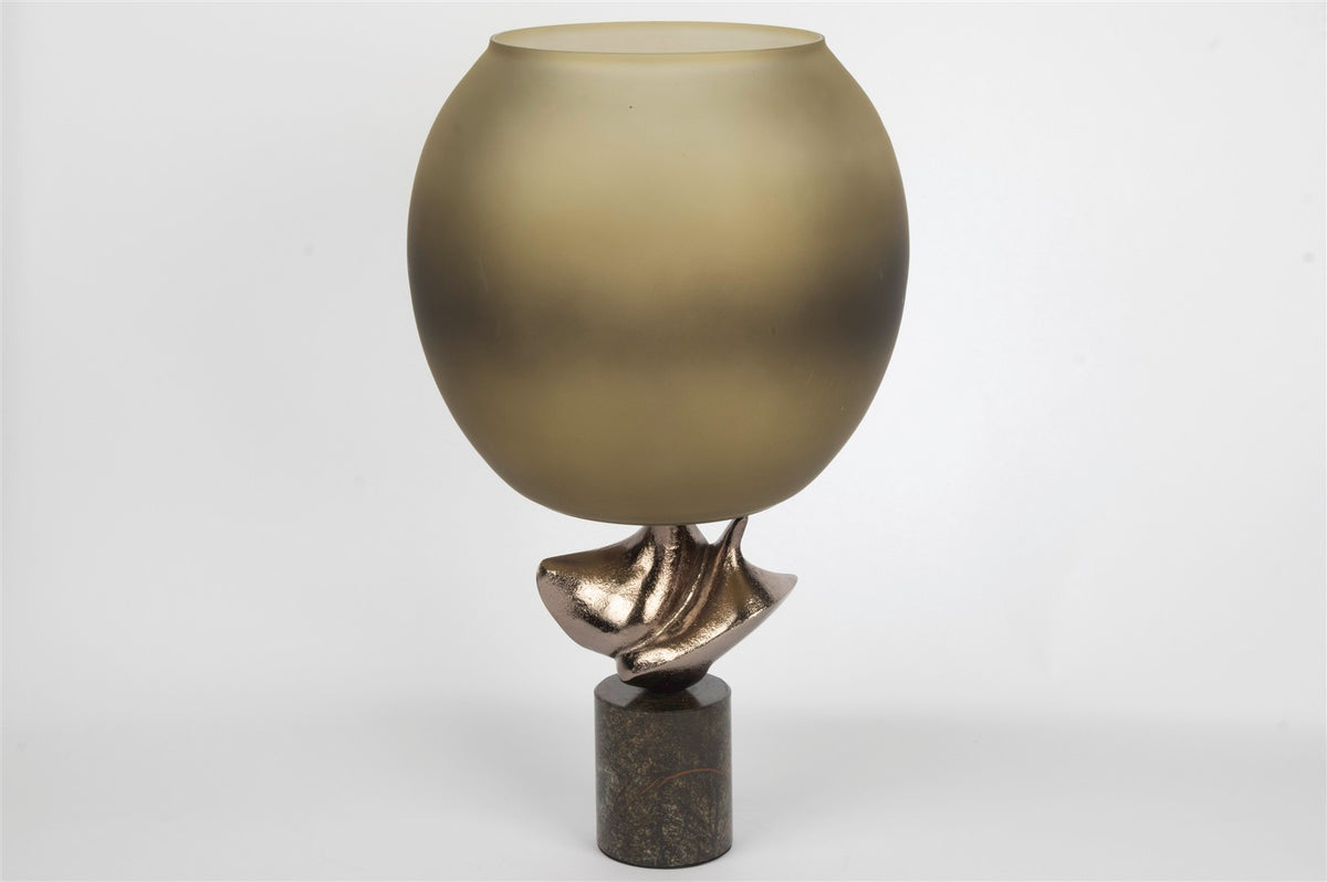 Mikasa Moor Smoke Bronze Yuvrlak Vazo 27x46cm