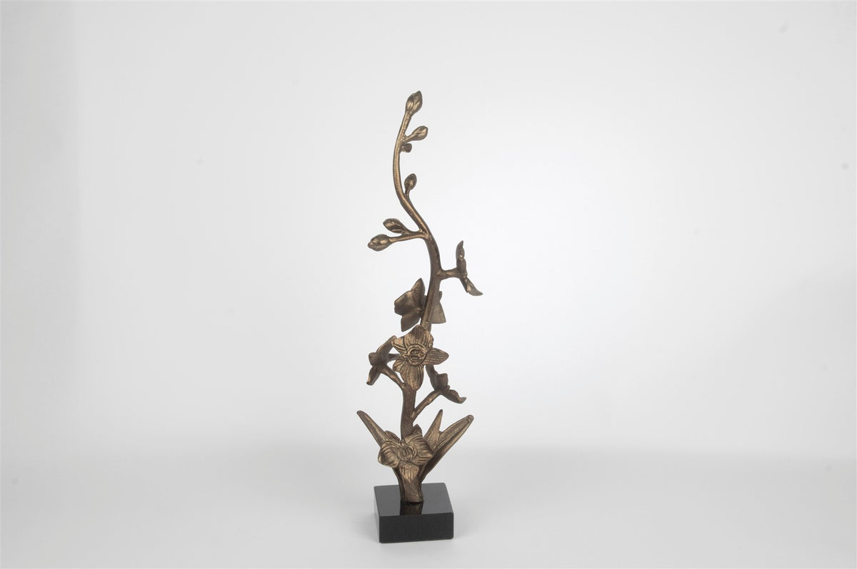 Mikasa Moor Smoke Bronze Dekoratif Çiçek Dalı Obje 13x48cm