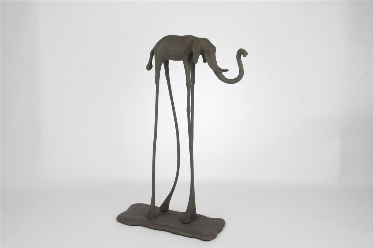 Mikasa Moor Smoke Bronze Uzun Fil Obje 39x53cm