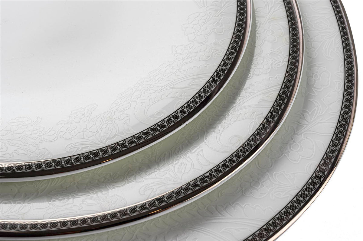 Mikasa Moor Gracia 72 Parça bonechina ymk seti platin