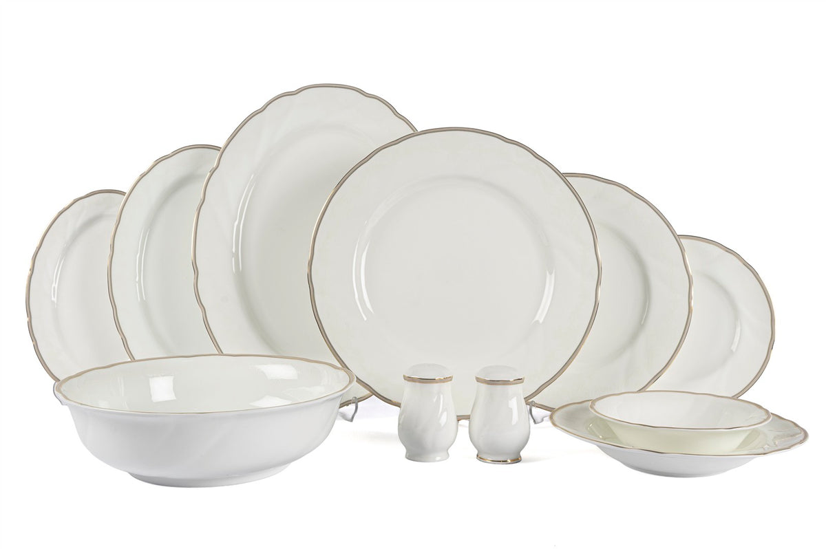 Mikasa Moor Heklia pembe 72 Parça bonechina ymk seti
