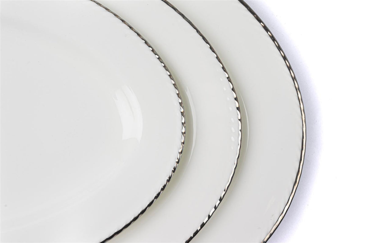 Mikasa Moor Silver Stripe 74 Parça Yemek Seti