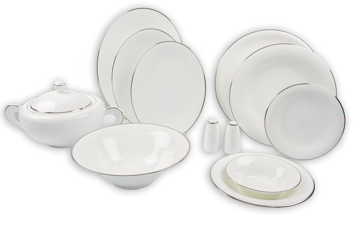Mikasa Moor Pearl Silver 74 Parça Yemek Seti