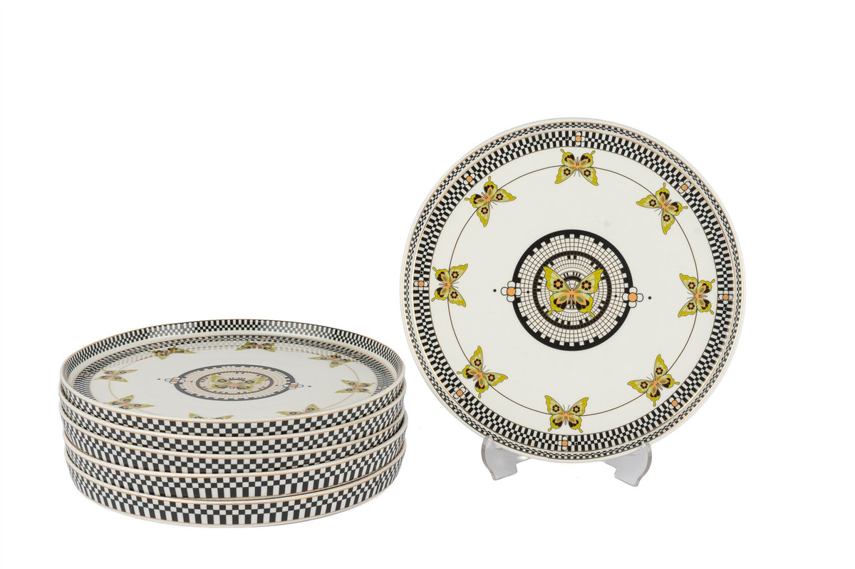 Mikasa Moor Monarch Siyh Beyz 6lı Tatlı Tabağı 19cm