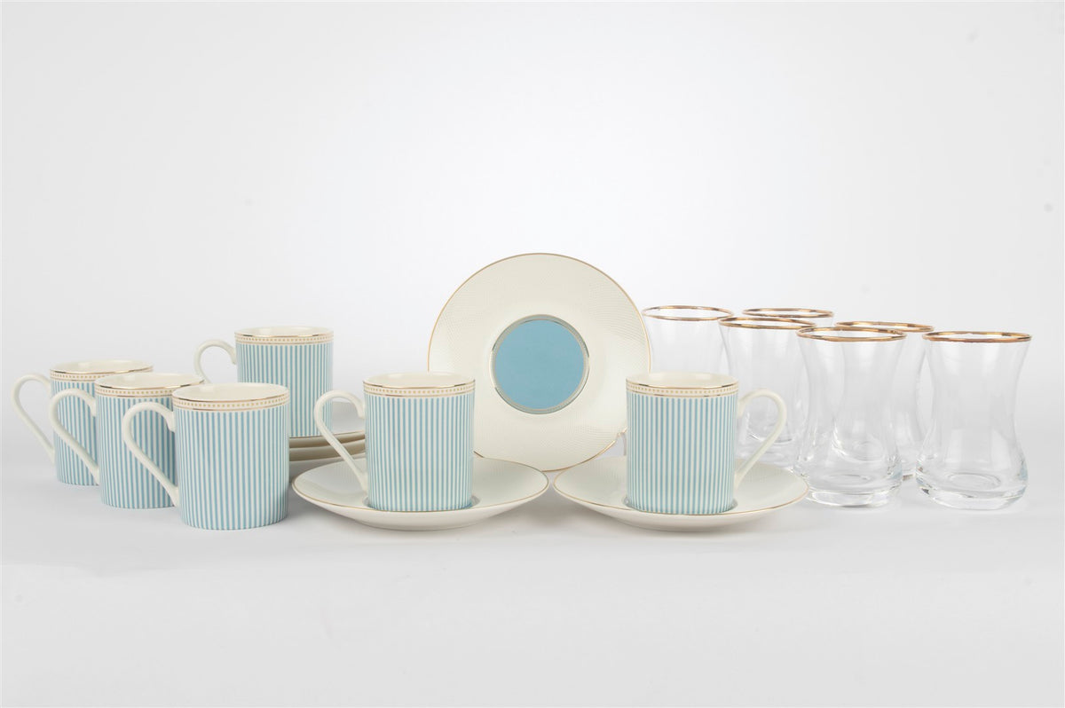 Mikasa Moor Azure Lattice 18Parça Çay Kahve Seti