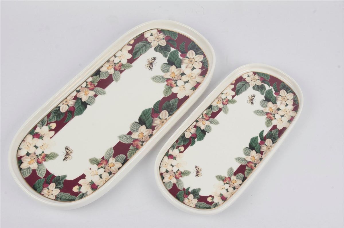 Mikasa Moor Jasmine 2li Oval Servis Tabağı 33x15 25x12cm