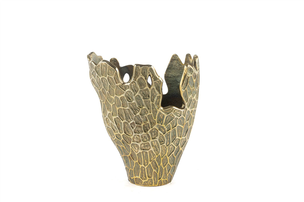 Mikasa Moor Antik Gold Dokulu Vazo 14x23x28cm