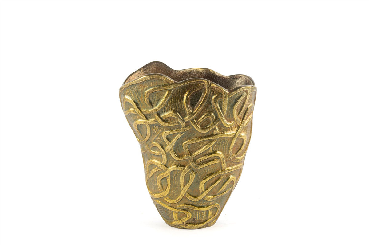 Mikasa Moor Antik Gold Düğümlü Vazo 14x23x27cm