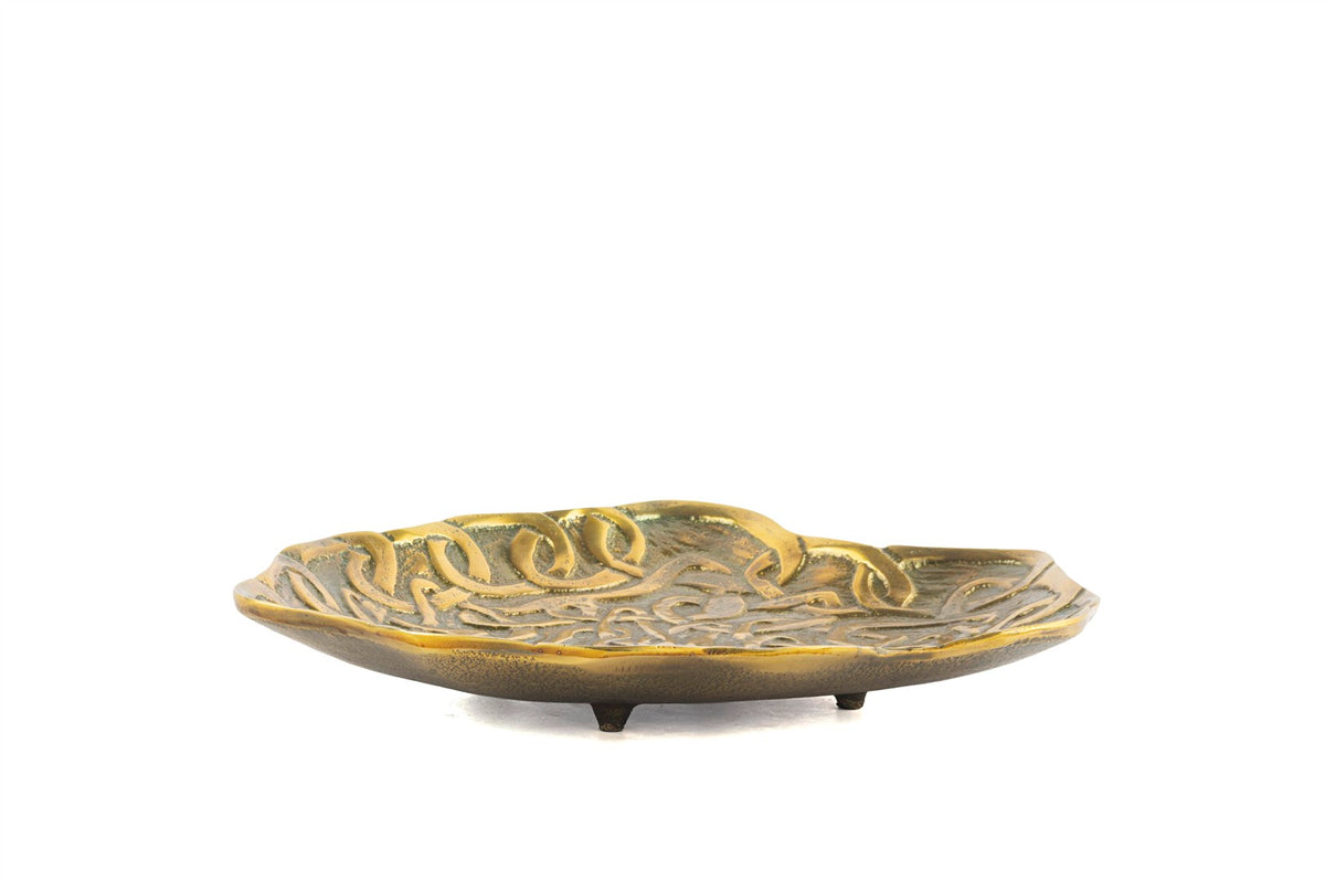 Mikasa Moor Antik Gold Düğümlü Dekoratif Tabak 25x30x5cm