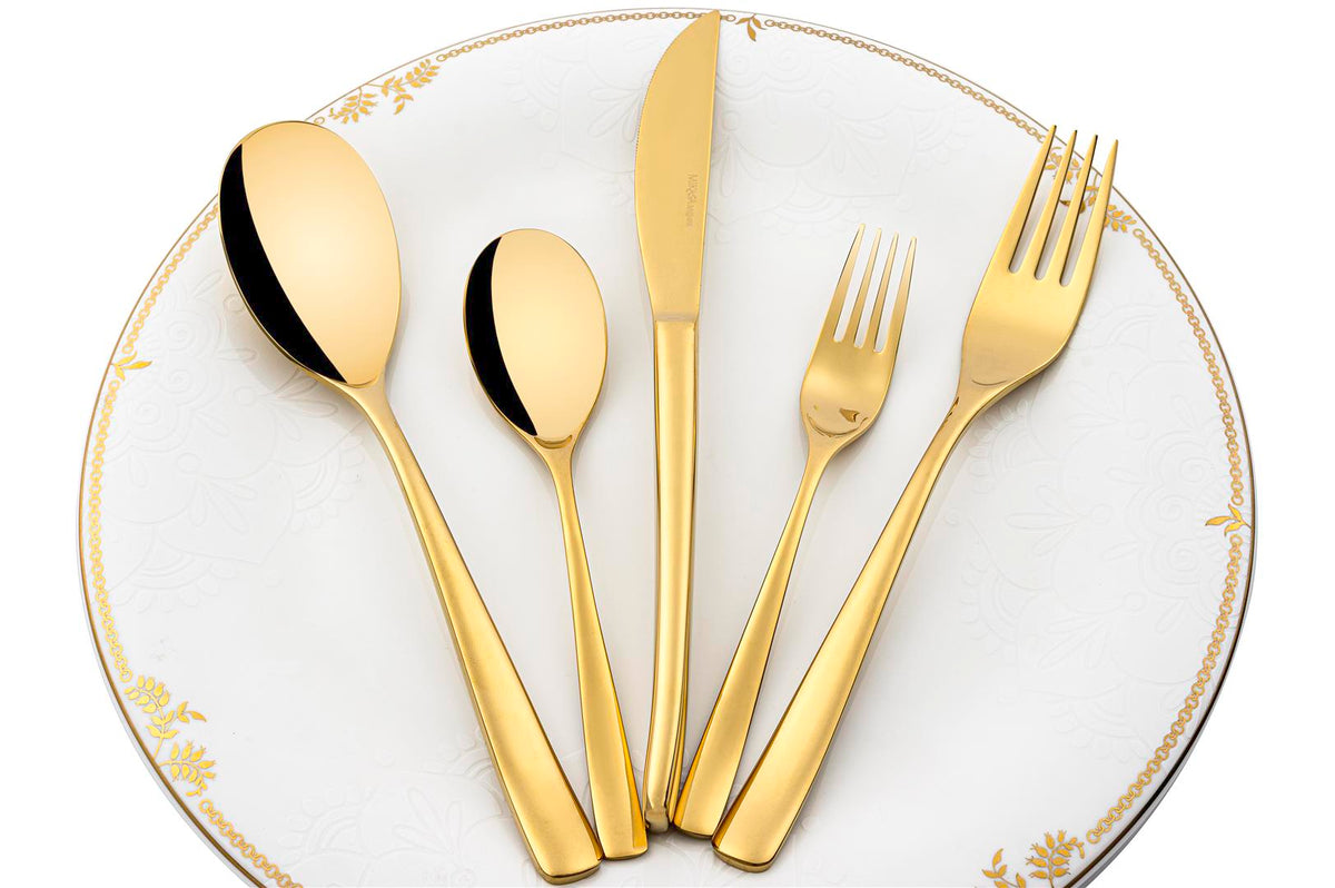 Mikasa Moor Brillante Gold 30 Parça Çatal Kaşık Bıçak Seti